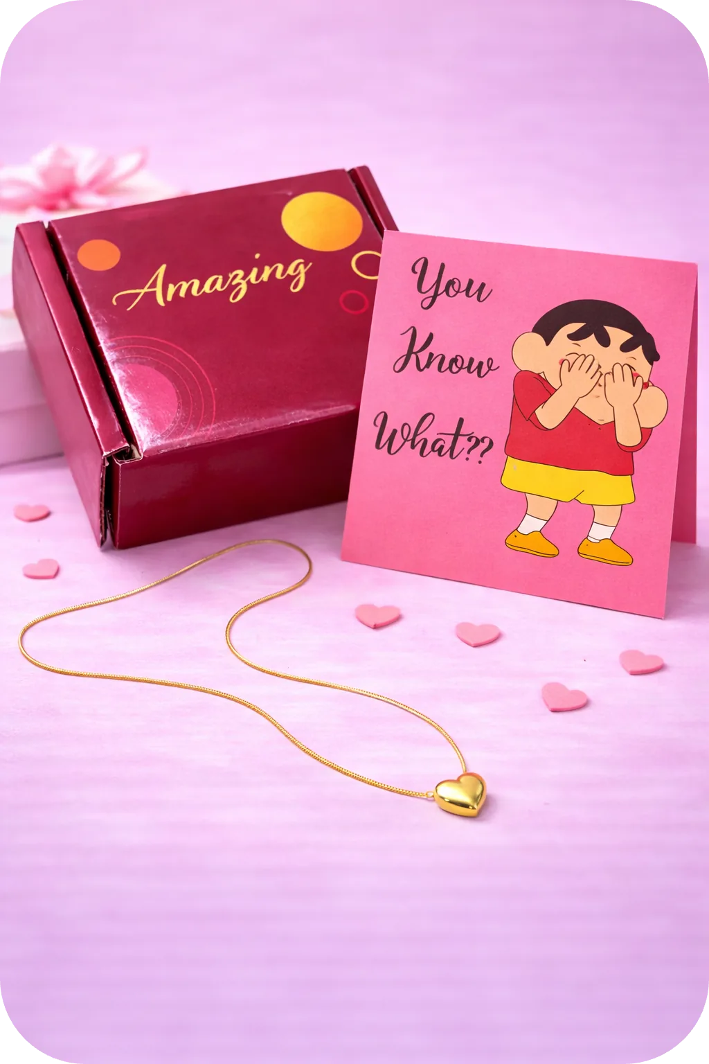 Shinchan Heart Necklace