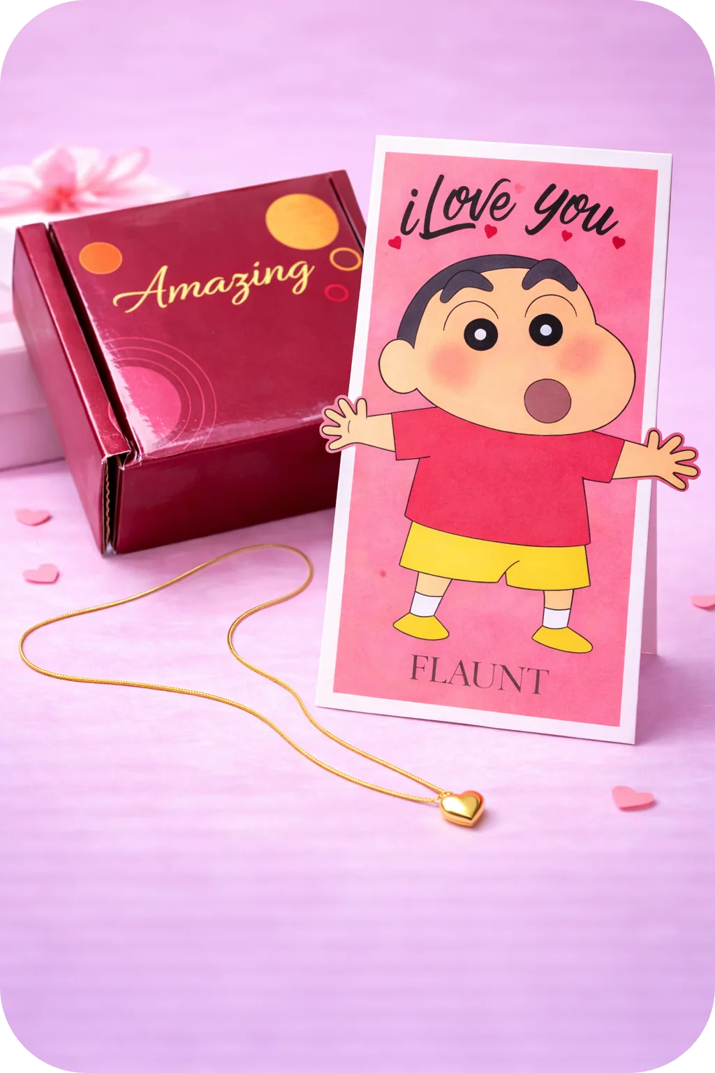 Shinchan Heart Necklace